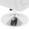 vidaXL Taburetes de cocina 2 unidades cuero artificial blanco