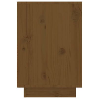 vidaXL Mesitas de noche 2 uds madera de pino marrón miel 60x34x51 cm