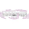vidaXL Conjunto de sof&aacute;s de exterior con coj&iacute;n 8 pcs Natural y negro