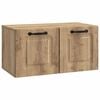 vidaXL Mueble para TV de pared Roble Artesanal 59,5 x 31 x 30 cm