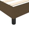 vidaXL Estructura de cama con somier tela marrón oscuro 120x200 cm