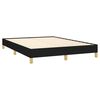 vidaXL Cama sin colch&oacute;n tela negro 140x190 cm