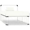 vidaXL Estructura de cama de metal blanco 100x200 cm