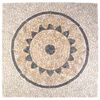 vidaXL Mosaicos con Patr&oacute;n de Girasol Multicolor 120 x 120 cm M&aacute;rmol
