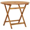 vidaXL Comedor de jardín plegable 5 piezas de madera maciza de acacia