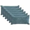 vidaXL Funda de almohada 6 uds. HOUTEN Azul 40 x 70 cm Tela Chenille