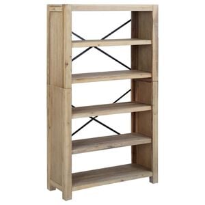 vidaXL Estanter&iacute;a de 5 nieveles madera maciza de acacia 80x30x140 cm