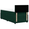 vidaXL Cama box spring con colch&oacute;n terciopelo verde oscuro 100x200 cm