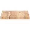 vidaXL Estantes flotantes 4 uds madera acacia sin tratar 60x20x2 cm