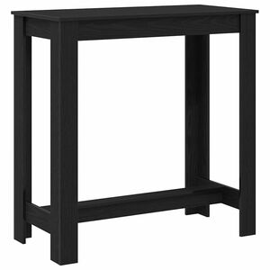 vidaXL Mesa de Bar Roble Negro 102 x 50 x 103.5 cm