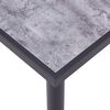 vidaXL Mesa de comedor de MDF negro y gris hormig&oacute;n 160x80x75 cm