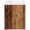 vidaXL Mueble con lavabo integrado madera envejecida