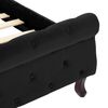 vidaXL Estructura de cama sin colch&oacute;n terciopelo negro 90x200 cm