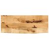 vidaXL Tablero de mesa borde natural madera maciza mango 90x40x3,8 cm