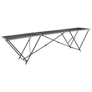 vidaXL Mesa para empapelar plegable de MDF y aluminio 300x60x78 cm