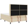 vidaXL Cama tipo Box Spring con colch&oacute;n Crema 200 x 140 cm tela