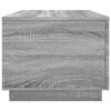 vidaXL Mesa de centro con luces LED gris Sonoma 90x50x40 cm