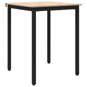 vidaXL Mesa de Comedor Natural 60 x 60 x 75 cm Madera de pino macizo