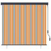 vidaXL Estor enrollable de exterior amarillo y azul 160x250 cm