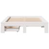 vidaXL Estructura de cama sin colchón madera de pino blanco 135x190 cm