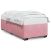 vidaXL Estructura de cama sin colch&oacute;n terciopelo rosa 80x200 cm