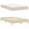vidaXL Cama tipo Box Spring con colch&oacute;n Crema 120 x 190 cm tela