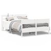 vidaXL Estructura de cama sin colch&oacute;n madera maciza de pino 160x200 cm