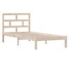 vidaXL Estructura de cama madera maciza de pino 100x200 cm