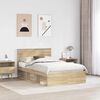 vidaXL Estructura de cama Sonoma 120 x 200 cm Madera de pino macizo