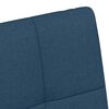 vidaXL Sillas de Comedor con Ruedas 2 pcs Azul 58 x 65 x 94 cm tela