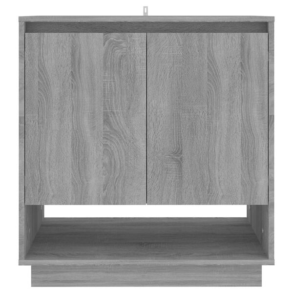 vidaXL Aparador de madera de ingenier&iacute;a gris Sonoma 70x41x75 cm