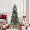 vidaXL &Aacute;rbol de Navidad artificial Verde 150 cm PVC, Pl&aacute;stico y Acero