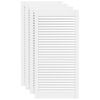 vidaXL Puerta de armario lamas 4 uds madera pino blanco 99,3x49,4 cm