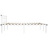 vidaXL Estructura de cama sin colch&oacute;n metal blanco 180x200 cm
