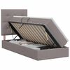 vidaXL Cama con almacenamiento y colch&oacute;n Topo 90 x 200 cm tela