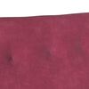 vidaXL Banco Chesterfield Rojo vino 112 x 65.5 x 75 cm Terciopelo