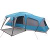 vidaXL Tienda familiar con porche 9 personas impermeable azul