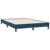 vidaXL Cama box spring con colch&oacute;n terciopelo azul oscuro 140x220 cm