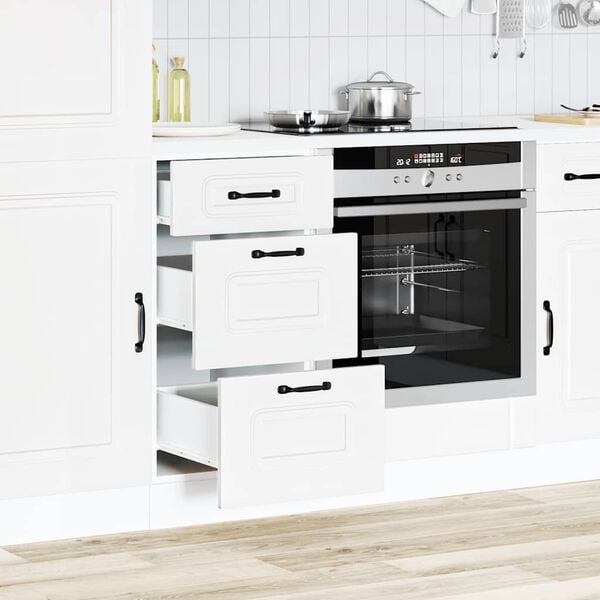 vidaXL Mueble bajo de cocina Kalmar madera de ingenier&iacute;a blanca