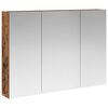 vidaXL Armario con espejo de ba&ntilde;o Madera vieja 100 x 14,5 x 70 cm