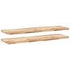 vidaXL Estantes flotantes 2 uds madera acacia sin tratar 120x40x4 cm