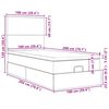 vidaXL Estructura de cama otomana colchones terciopelo rosa 100x200cm