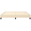 vidaXL Cama sin colch&oacute;n tela color crema 160x200 cm
