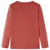 Camiseta infantil de manga larga color henna 92