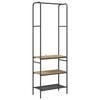 vidaXL Perchero para ropa Roble artisan 60 x 30 x 171 cm