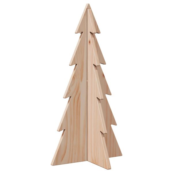 vidaXL &Aacute;rbol de Navidad de madera de adorno madera maciza pino 59,5 cm