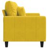 vidaXL Sof&aacute; de 2 plazas terciopelo amarillo 120 cm