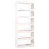 vidaXL Estanter&iacute;a/divisor espacios madera pino blanco 80x30x199,5 cm