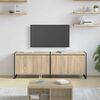 vidaXL Gabinete de TV Sonoma 140 x 36 x 49.5 cm Madera contrachapada