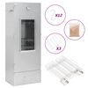 vidaXL Horno ahumador de BBQ con generador humo fr&iacute;o acero galvanizado